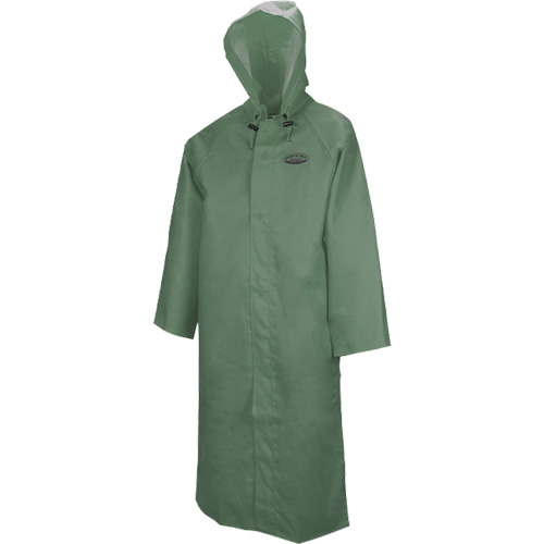 Manteau long avec capuchon d&eacute;tachable Hurricane 851, Grand, Vert R.M.G. Prévention