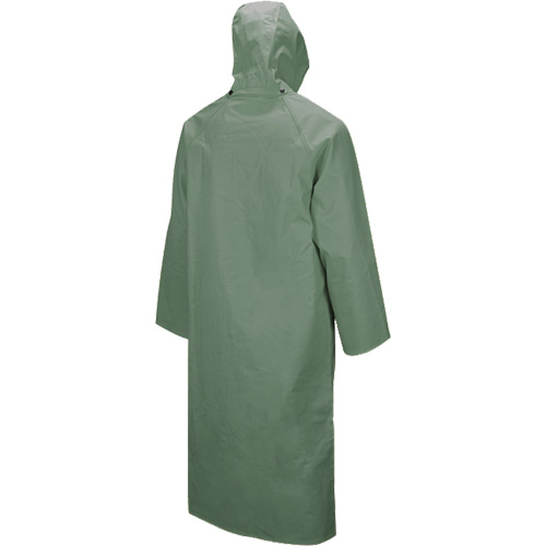 Manteau long avec capuchon d&eacute;tachable Hurricane 851, Grand, Vert R.M.G. Prévention