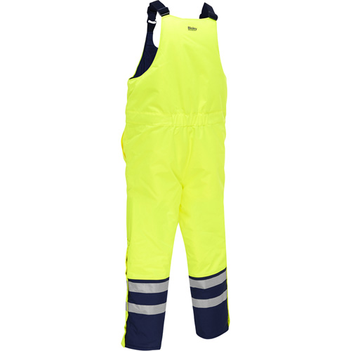 Salopette pour le froid extr&ecirc;me Bisley, Polyester, Petit, Jaune lime haute visibilit&eacute; R.M.G. Prévention