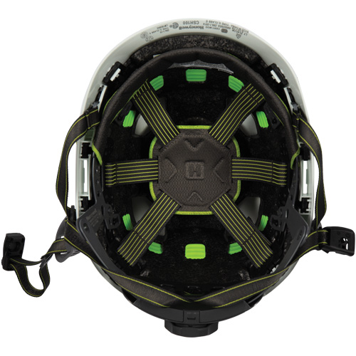 Fibre Metal Climbing Style Safety Helmet, Meets CSA Type 2, Ratchet Suspension, Vented R.M.G. Prévention