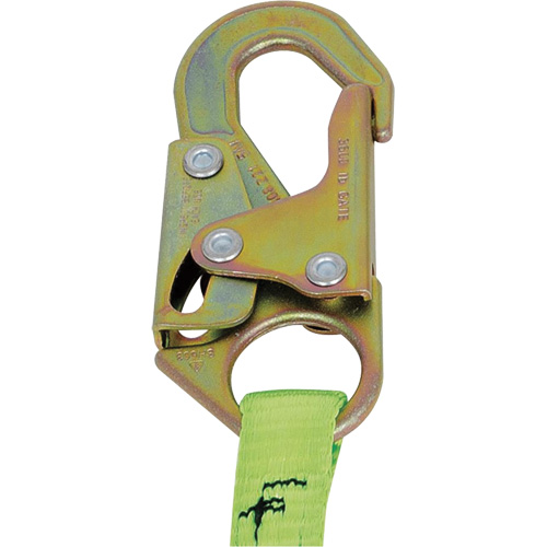SA-5405-4 Shock Absorbing Lanyard, 4', Snap Hook Center, Snap Hook Leg Ends, Polyester R.M.G. Prévention