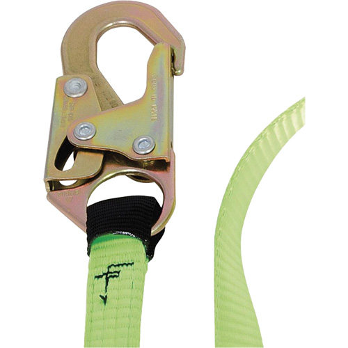 SA-54000-6 Shock Absorbing Lanyard, 6', Snap Hook Center, Snap Hook Leg Ends, Polyester R.M.G. Prévention