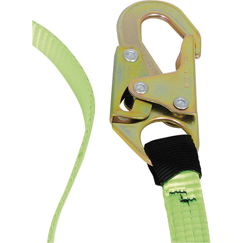 SA-54000-6 Shock Absorbing Lanyard, 6', Snap Hook Center, Snap Hook Leg Ends, Polyester R.M.G. Prévention