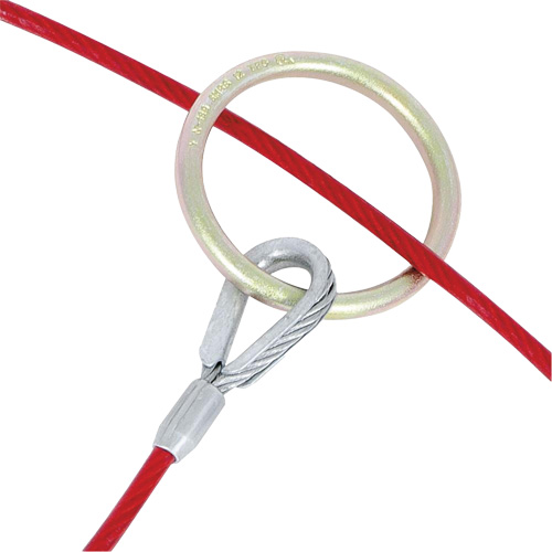 AS-21110-6 6' Cable Anchor with O-Ring Ends, Sling, Permanent Use R.M.G. Prévention