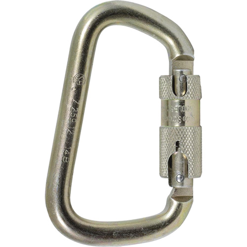CP-03015-1 Zinc Plated Carabiner with 1" Gate Opening, Steel R.M.G. Prévention