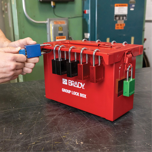 Velocity Plus Safety Lockout Padlock, Orange, Keyed Alike, Aluminum, 1-1/2" Width R.M.G. Prévention