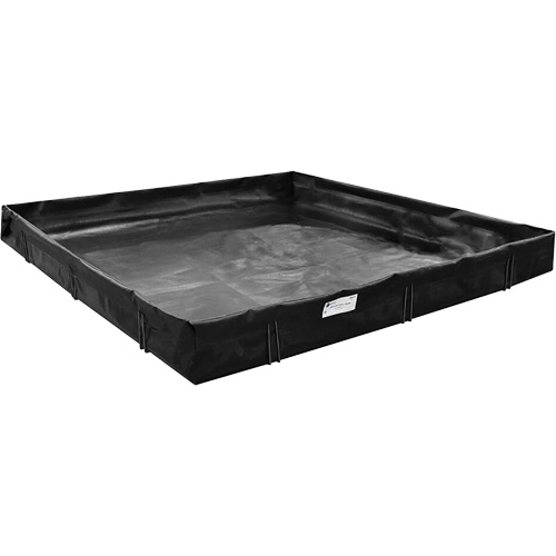 Spill Containment Berm, 4675 US gal. Capacity, 25' W x 25' L x 1" H, L-Bracket R.M.G. Prévention