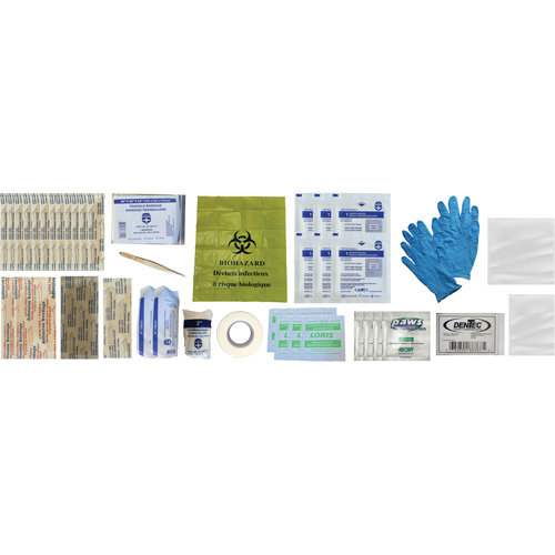 Trousse de premiers soins Shield, R&eacute;pond ou surpasse la norme CSA Z1220-24 type 1 individuelle, Personnel (1 travailleur) R.M.G. Prévention
