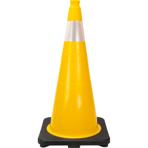 Premium Traffic Cone, 28", Yellow, 4" Reflective Collar(s) R.M.G. Prévention