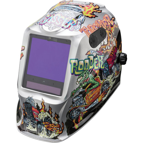 VIKING 3350 ADV Hot Rodders Helmet, 3.74" L x 3.15" W View Area, 5 - 13 Shade Range R.M.G. Prévention