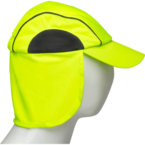 Cooling Hat with Neck Shade, Hi-Vis Lime R.M.G. Prévention