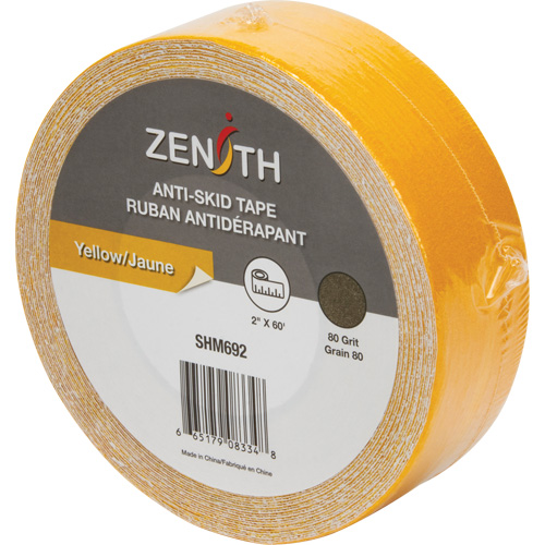 Anti-Skid Tape, 2" x 60', Yellow R.M.G. Prévention