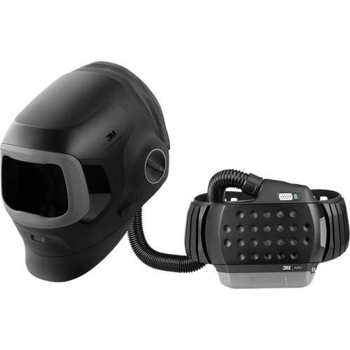 Casque de soudage Speedglas G5-03 Pro-Air avec syst&egrave;me de respirateur d'&eacute;puration d'air propuls&eacute; Adflo — SANS filtre autoassombrissant, Masque de soudage, Pile Lithium-ion R.M.G. Prévention