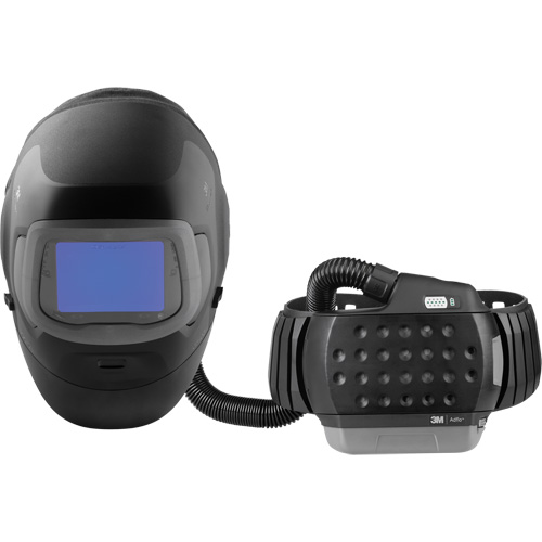 Casque de soudage Speedglas G5-03 Pro-Air avec syst&egrave;me de respirateur d'&eacute;puration d'air propuls&eacute; Adflo — filtre autoassombrissant TW, Masque de soudage, Pile Lithium-ion R.M.G. Prévention
