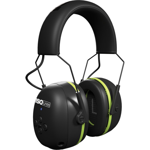 &eacute;couteurs Bluetooth Air Defender noir & vert, Style Bandeau, 24 dB R.M.G. Prévention