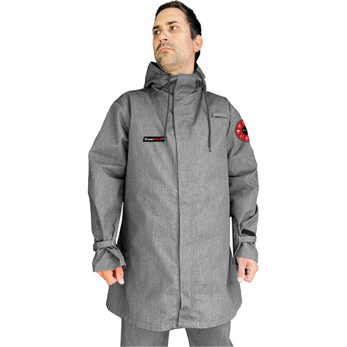 CoreMAX FR 35" Jacket with Attached Hood, 5X-Large, Grey R.M.G. Prévention