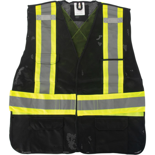 CSA Compliant Surveyor Vest, Black, Medium, Polyester R.M.G. Prévention