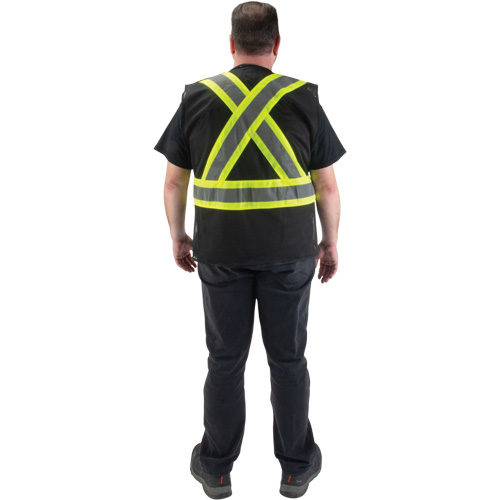 CSA Compliant Surveyor Vest, Black, Medium, Polyester R.M.G. Prévention