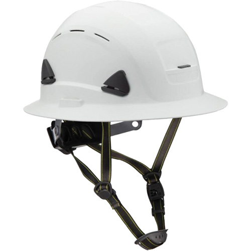 Casque Fibre Metal de style escalade avec bordure compl&egrave;te, R&eacute;pond aux normes CSA type 2, Suspension Rochet, Ventil&eacute; R.M.G. Prévention