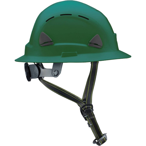 Casque Fibre Metal de style escalade avec bordure compl&egrave;te, R&eacute;pond aux normes CSA type 2, Suspension Rochet, Ventil&eacute; R.M.G. Prévention