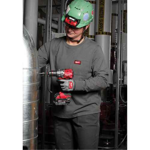 T-shirt &agrave; manches longues avec poches GRIDIRON, Femmes, T-petit, Noir R.M.G. Prévention