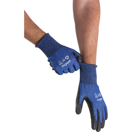 Eco-Friendly Stretch Cut-Resistant Gloves, Size 11, 18 Gauge, Polyurethane Coated, Stainless Steel/HPPE/RPET Shell, ASTM ANSI Level A5 R.M.G. Prévention