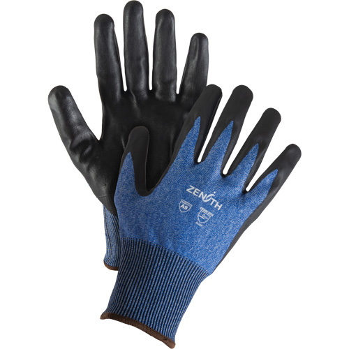 Gants l&eacute;gers et haute dext&eacute;rit&eacute; r&eacute;sistants &agrave; la coupe, Taille 11, Calibre 18, Rev&ecirc;tement Mousse de nitrile, Enveloppe en Acier inoxydable/PEHP/Tungst&egrave;ne, ASTM ANSI niveau A9 R.M.G. Prévention