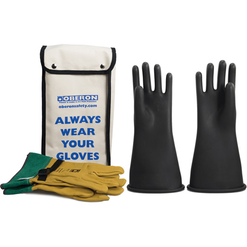 Ensemble de gants en caoutchouc pour l'&eacute;lectricit&eacute; de classe 2, 9, 14" lo, 37 cal/cm², NFPA 70E R.M.G. Prévention