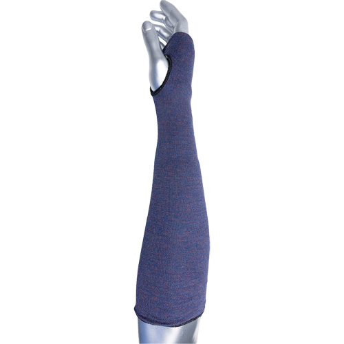 Manchette ASP &agrave; 2 plis avec trou pour pouce ECO Series Kut Gard, Aramide, 14", ASTM ANSI niveau A3, Mauve R.M.G. Prévention
