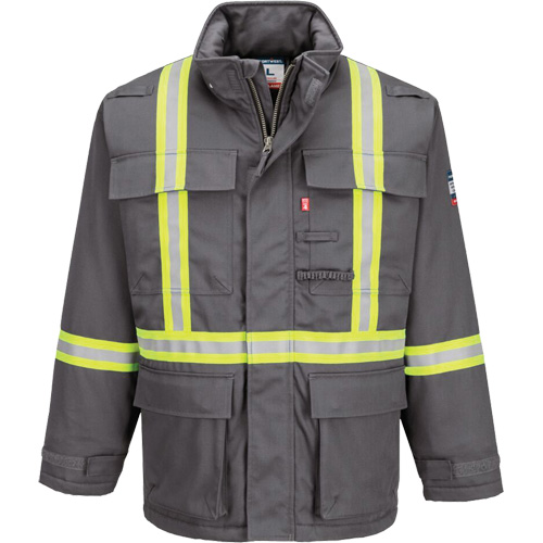 Parka dhiver isol&eacute;e 88/12 Bizflame, Gris, Moyen (grande taille) R.M.G. Prévention