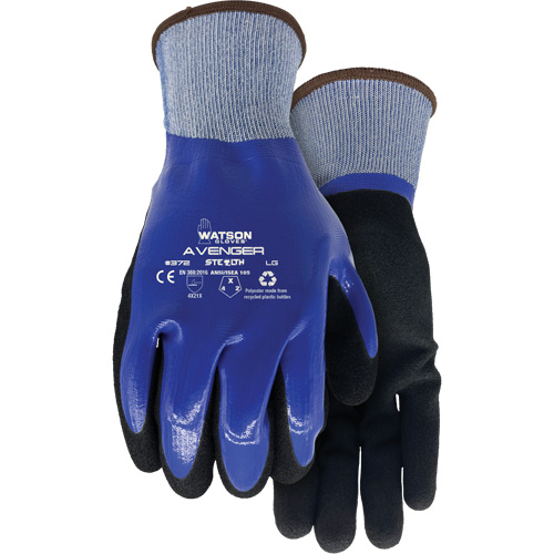 Gants Stealth Avenger 372, Petit, R&ecirc;vetement Nitrile, Calibre 15, Enveloppe en rPET R.M.G. Prévention