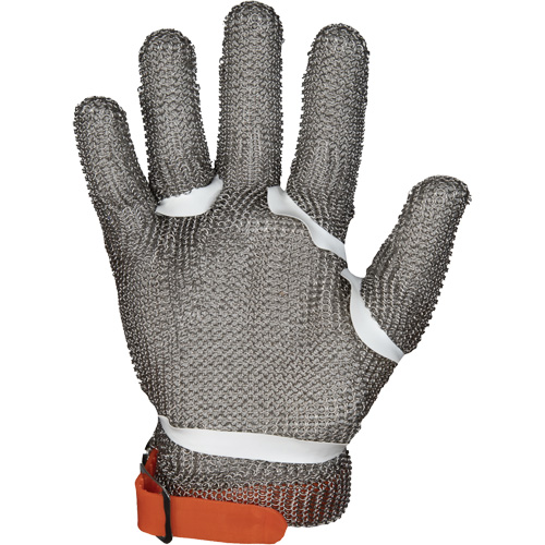 Gants en maille m&eacute;tallique MMG conformes aux normes alimentaires, Taille 2T-petit, Enveloppe en Acier inoxydable, ASTM ANSI niveau A9 R.M.G. Prévention