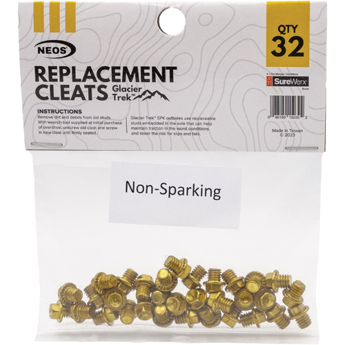 Glacier Trek Non-Sparking Replacement Cleats, Copper, Stud Traction, One Size R.M.G. Prévention
