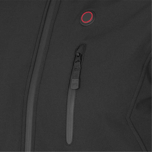 Veste chauffante Softshell, Hommes, Petit, Noir R.M.G. Prévention