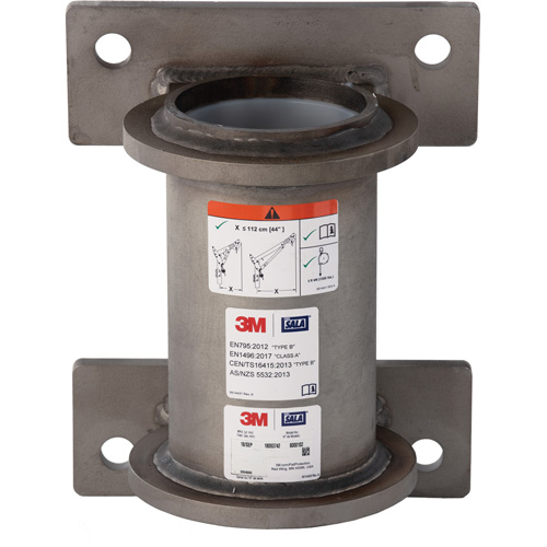 DBI-SALA&reg; Confined Space Wall Mount Base, Stainless Steel R.M.G. Prévention