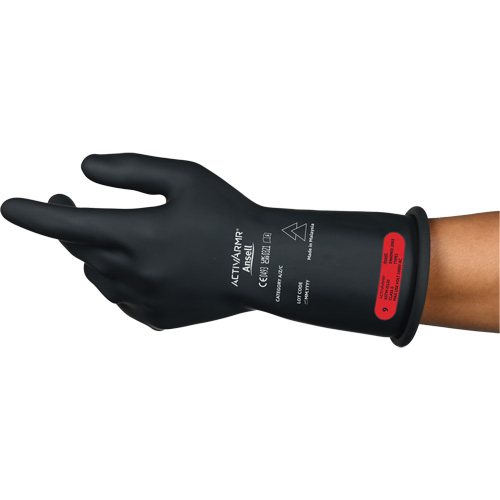 Gants &eacute;lectriques isol&eacute;s ultra l&eacute;gers ActivArmr RIG R011BUL, ASTM classe 0, Taille 9, 11" lo R.M.G. Prévention