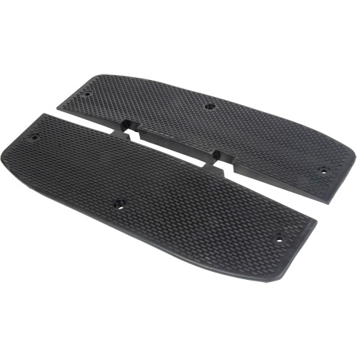 Embouts d'extr&eacute;mit&eacute;s pour bosse de d&eacute;c&eacute;l&eacute;ration, Caoutchouc, 2' lo x 16" la x 1-1/4" h R.M.G. Prévention