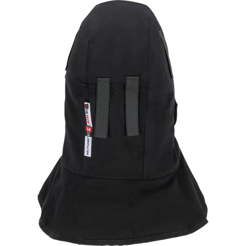 Doublure matelass&eacute;e ignifug&eacute;e Pioneer 765A pour casque de s&eacute;curit&eacute; avec un long cou et embout buccal amovible, Noir/Gris, Coton/FR-Tech/Modacrylique/Nylon R.M.G. Prévention