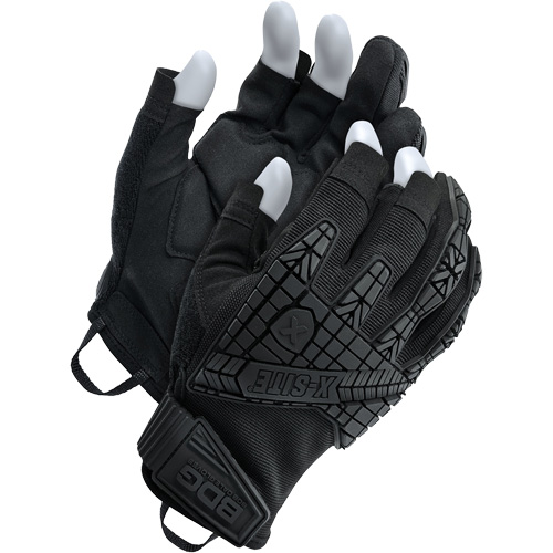 X-Site&reg; Impact Trigger Finger Gloves, Suede Palm, Size Medium R.M.G. Prévention