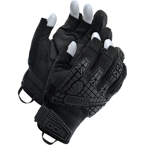 X-Site&reg; Impact Trigger Finger Gloves, Suede Palm, Size Medium R.M.G. Prévention