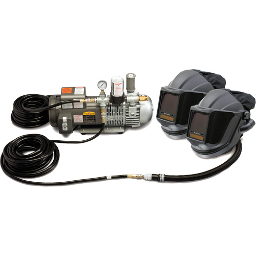 2-Worker MAXSHIELD&reg; Supplied Air Shield & Flip-Front Welding System R.M.G. Prévention