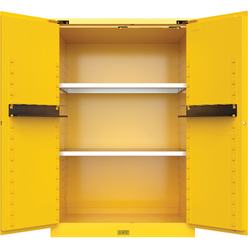 Utili-Guard+ Flammable Safety Cabinet, 90 Gal., 2 Door, 43" W x 65" H x 37" D R.M.G. Prévention