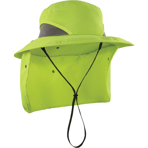 Chapeau de garde forestier 8934 Chill-Its avec prot&egrave;ge-nuque, petit/moyen, Lime haute visibilit&eacute; R.M.G. Prévention