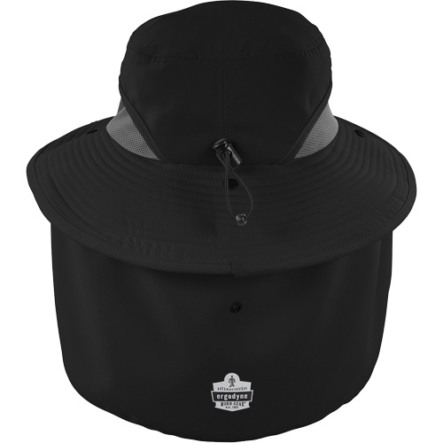 Chapeau de garde forestier 8934 Chill-Its avec prot&egrave;ge-nuque, petit/moyen, Noir R.M.G. Prévention
