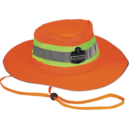Chapeau de soleil de garde forestier GloWear 8935, 2T-grand/3T-grand, Orange haute visibilit&eacute;, Polyester R.M.G. Prévention