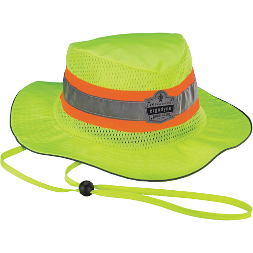 Chapeau de soleil de garde forestier GloWear 8935, 2T-grand/3T-grand, Jaune lime haute visibilit&eacute;, Polyester R.M.G. Prévention