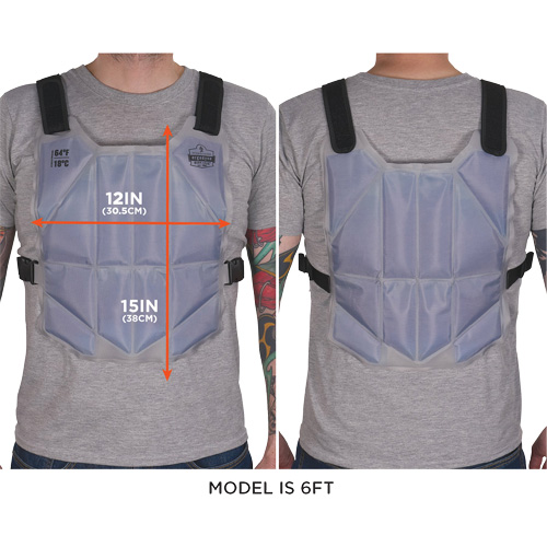 Veste de refroidissement de changement de phase Chill-Its6210, Taille unique, Bleu R.M.G. Prévention