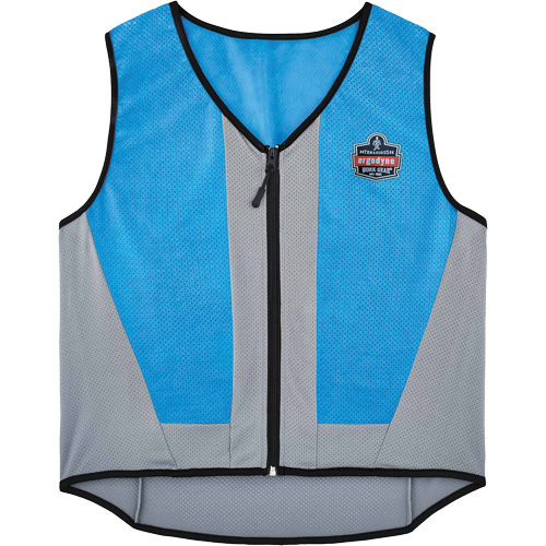 Veste de refroidissement &eacute;vaporatif Chill-Its 6667 avec fermeture &agrave; glissi&egrave;re, 5T-Grand, Bleu R.M.G. Prévention