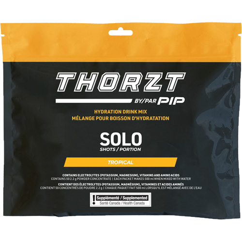 THORZT Sugar-Free Solo Shot Hydration Drink Mix, Single Serve, Tropical R.M.G. Prévention