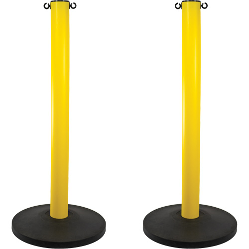 Montant industriel, Hauteur de 37", Jaune R.M.G. Prévention